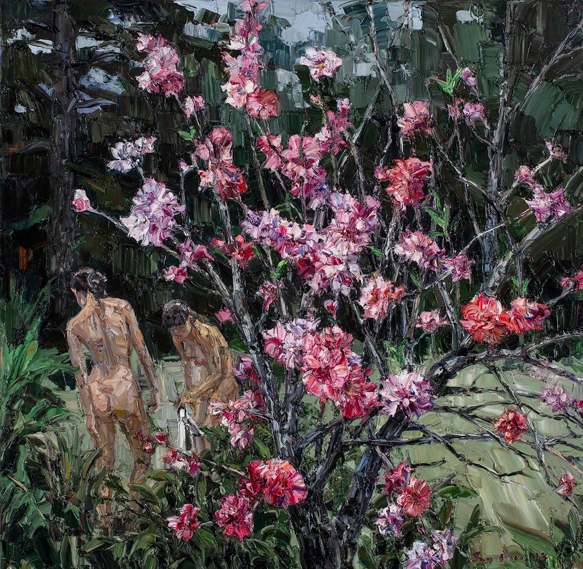 Jun Chen, Two Girls , 2018