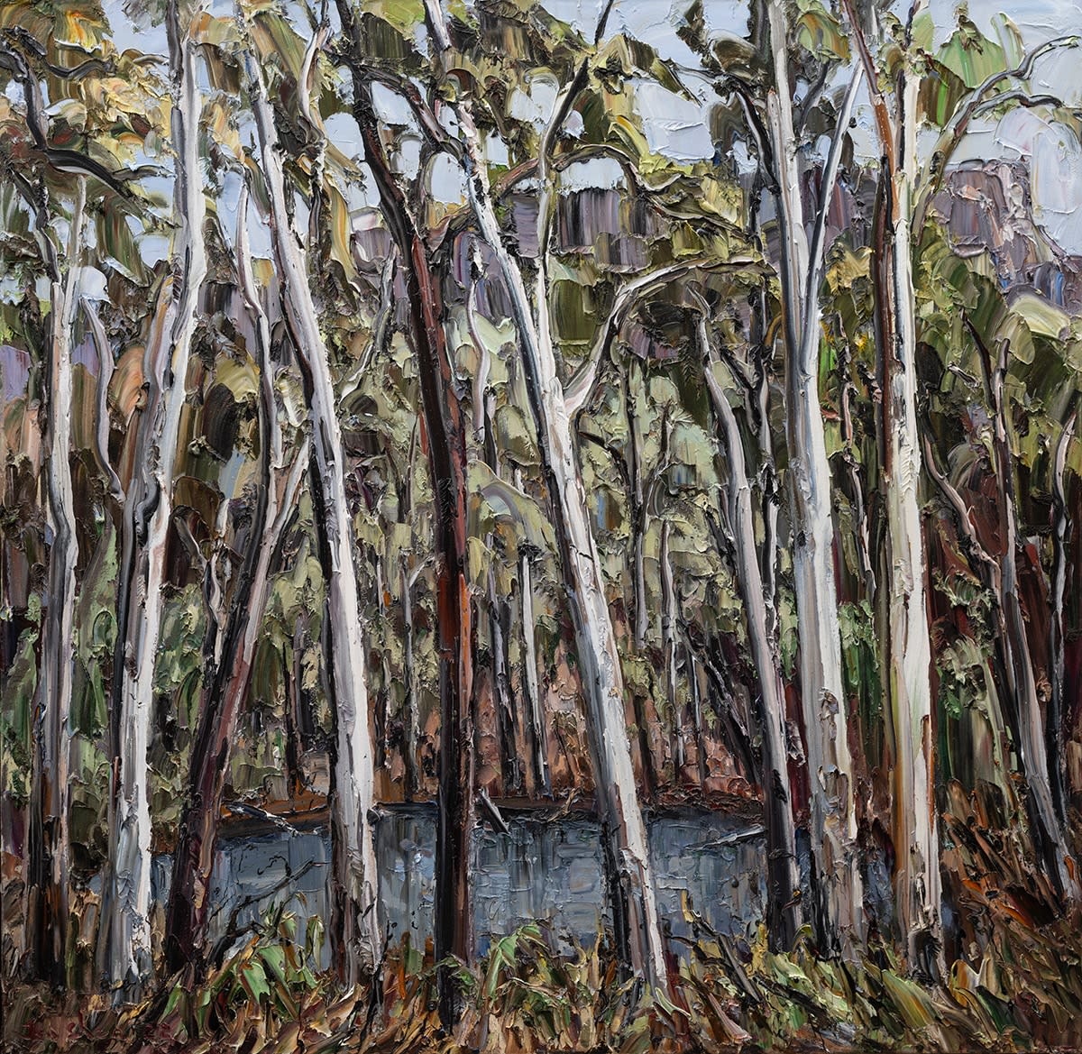 Jun Chen, Jungle with Pond, 2022