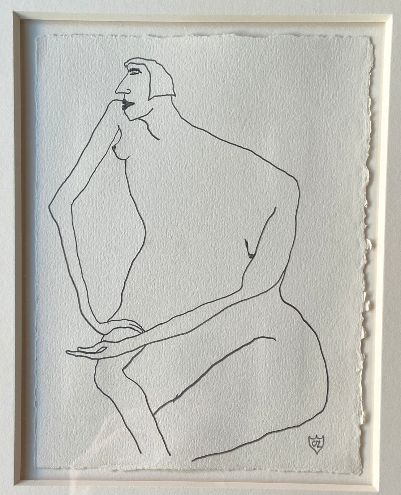 Caroline Zilinsky, Untitled (Seated Figure), 2025
