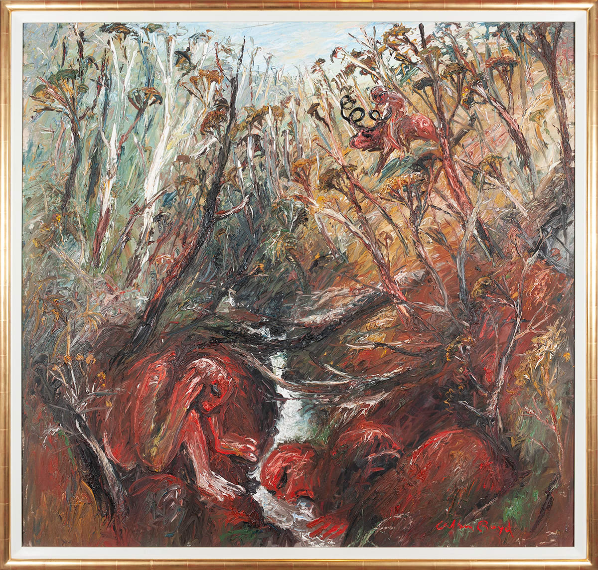 Arthur Boyd, Hunter by a creek, 1966