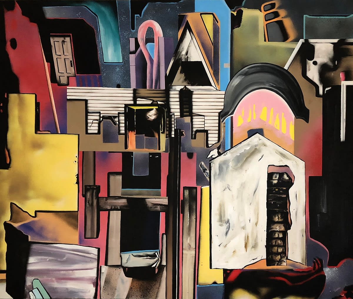 Matt Coyle, Skyline with easel, 2023