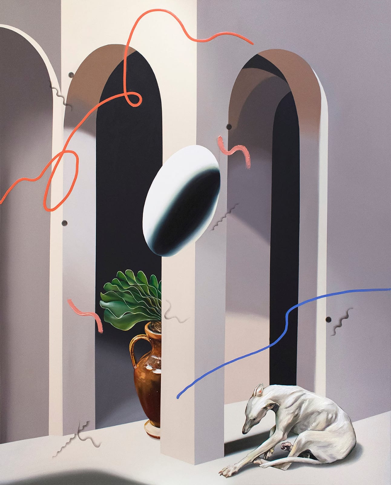 Loribelle Spirovski, Post-Internet Painting #1, 2020