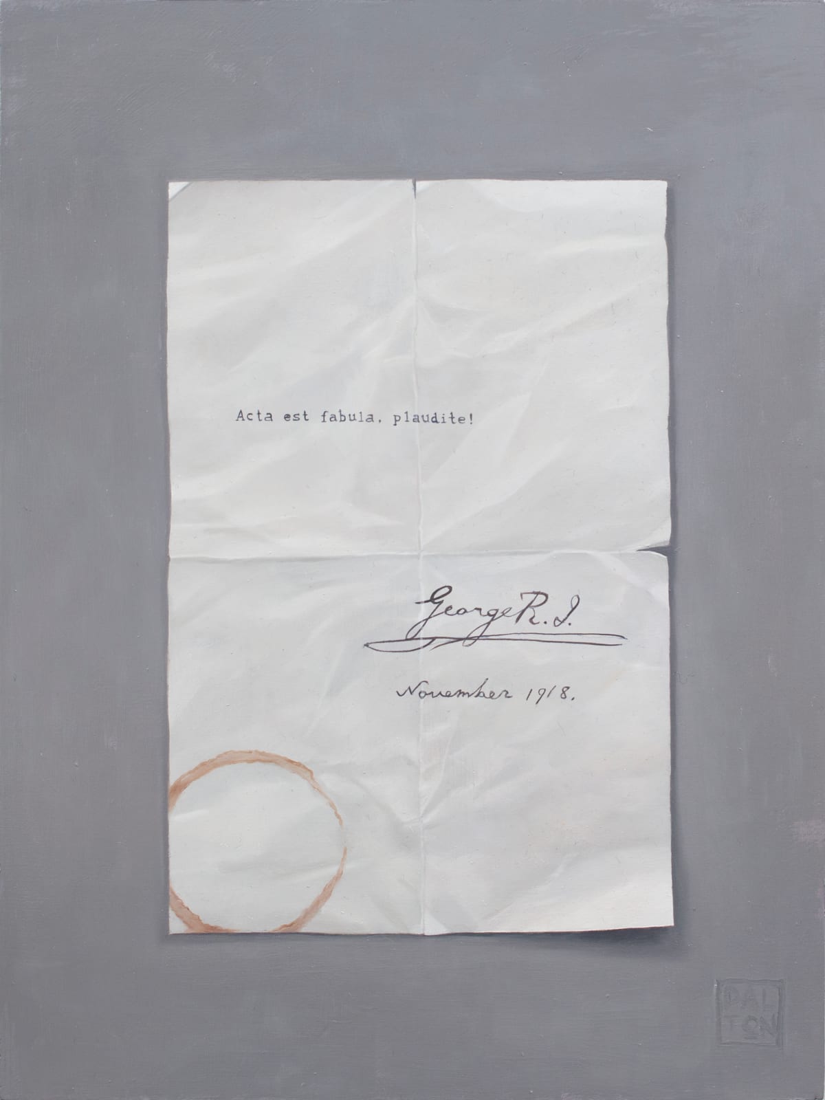 Jonathan Dalton, A Resignation Letter, 2019