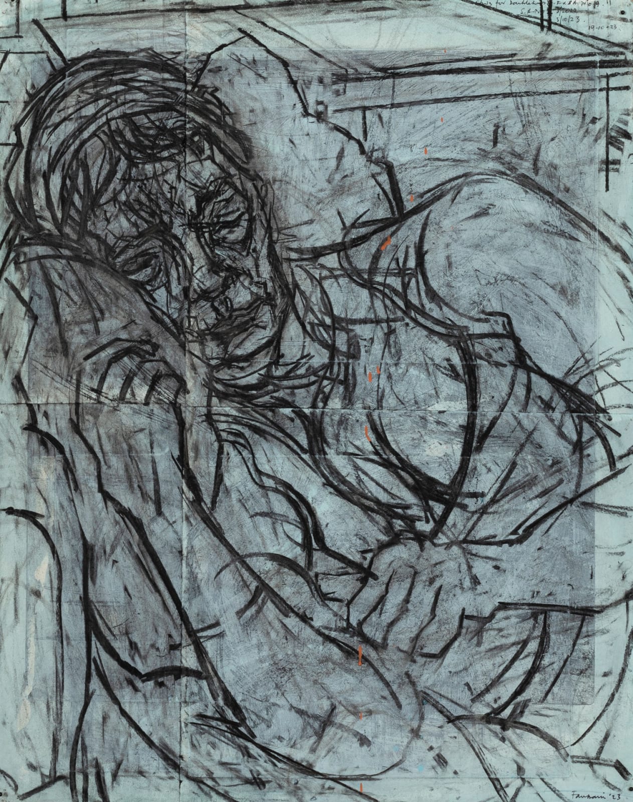 David Fairbairn, Small Portrait of S.A.No.9, 2023