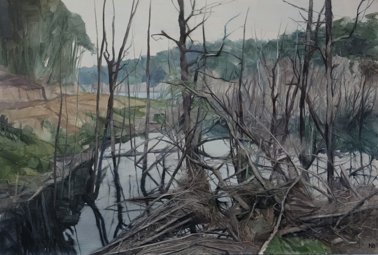 Nicholas Blowers, Savage Pond III Study, 2018