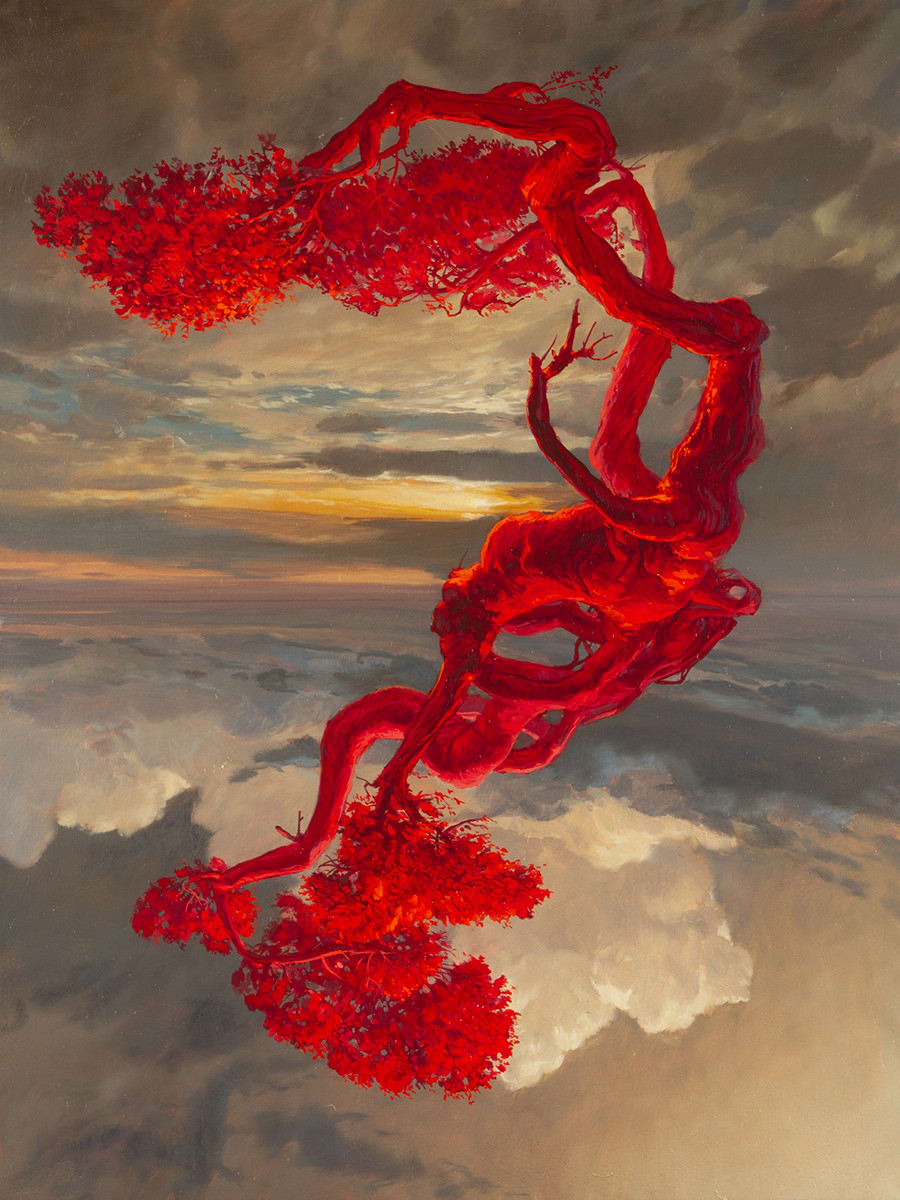 Jason Cordero, The Red Tree's Embrace, 2022