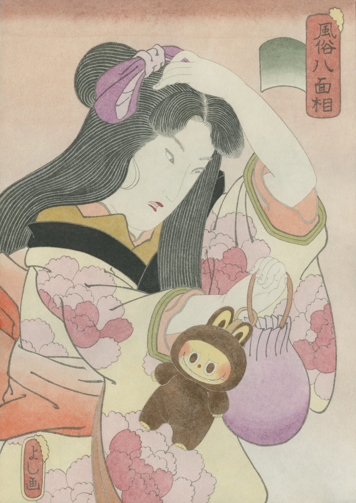 Yoshio Honjo, Fūzoku Hachimensō Labubu brown, 2025