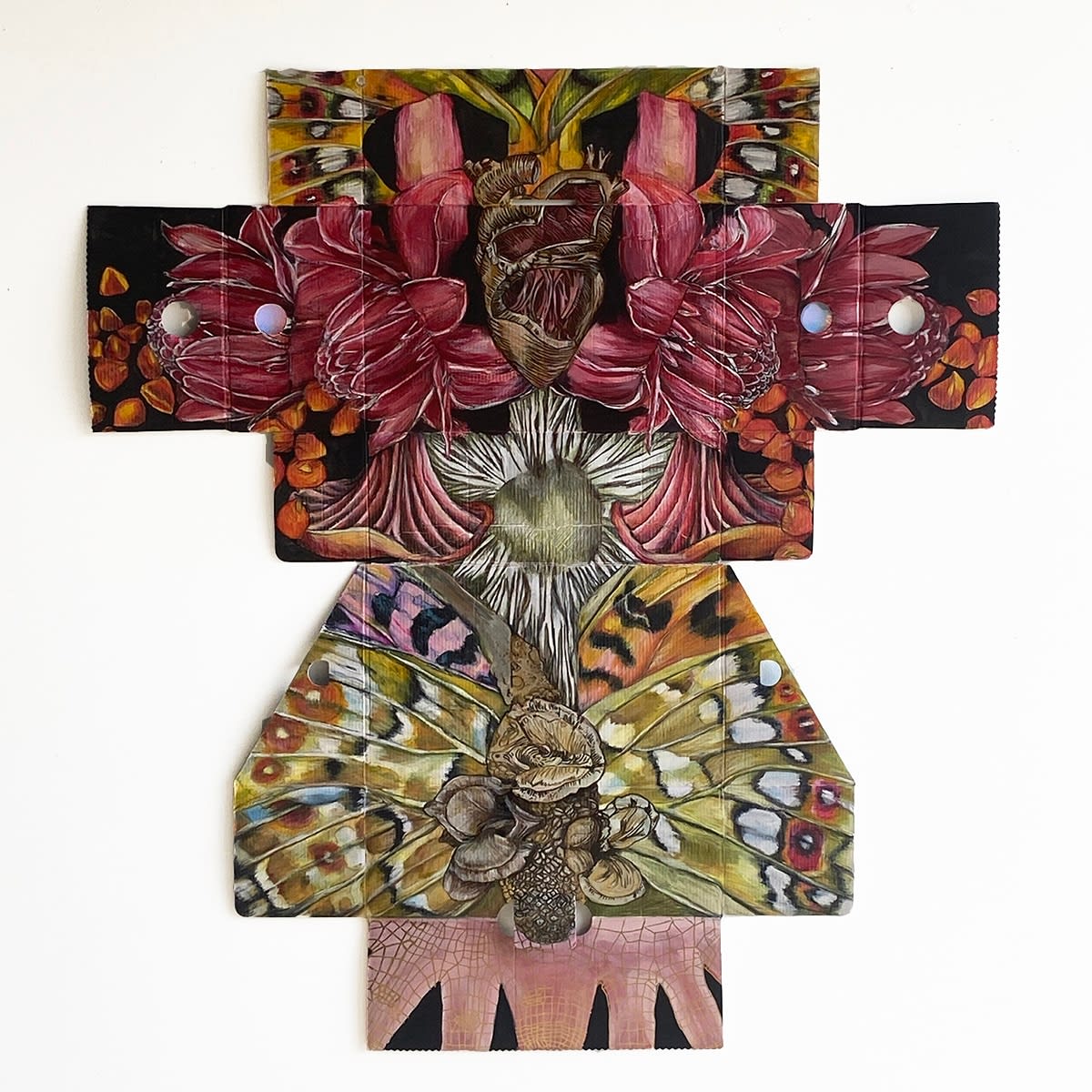 Floria Tosca, Waratah and Fungus Totem, 2024