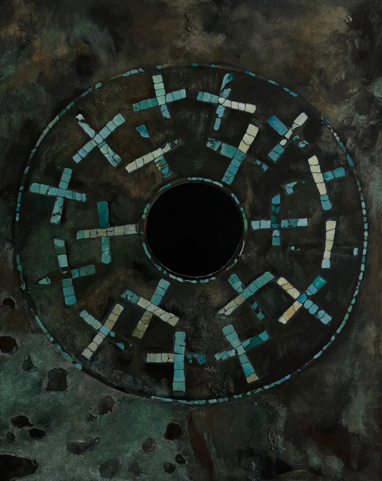 Mengfan Bai 白梦帆, Turquoise3600 松石3600, 2024