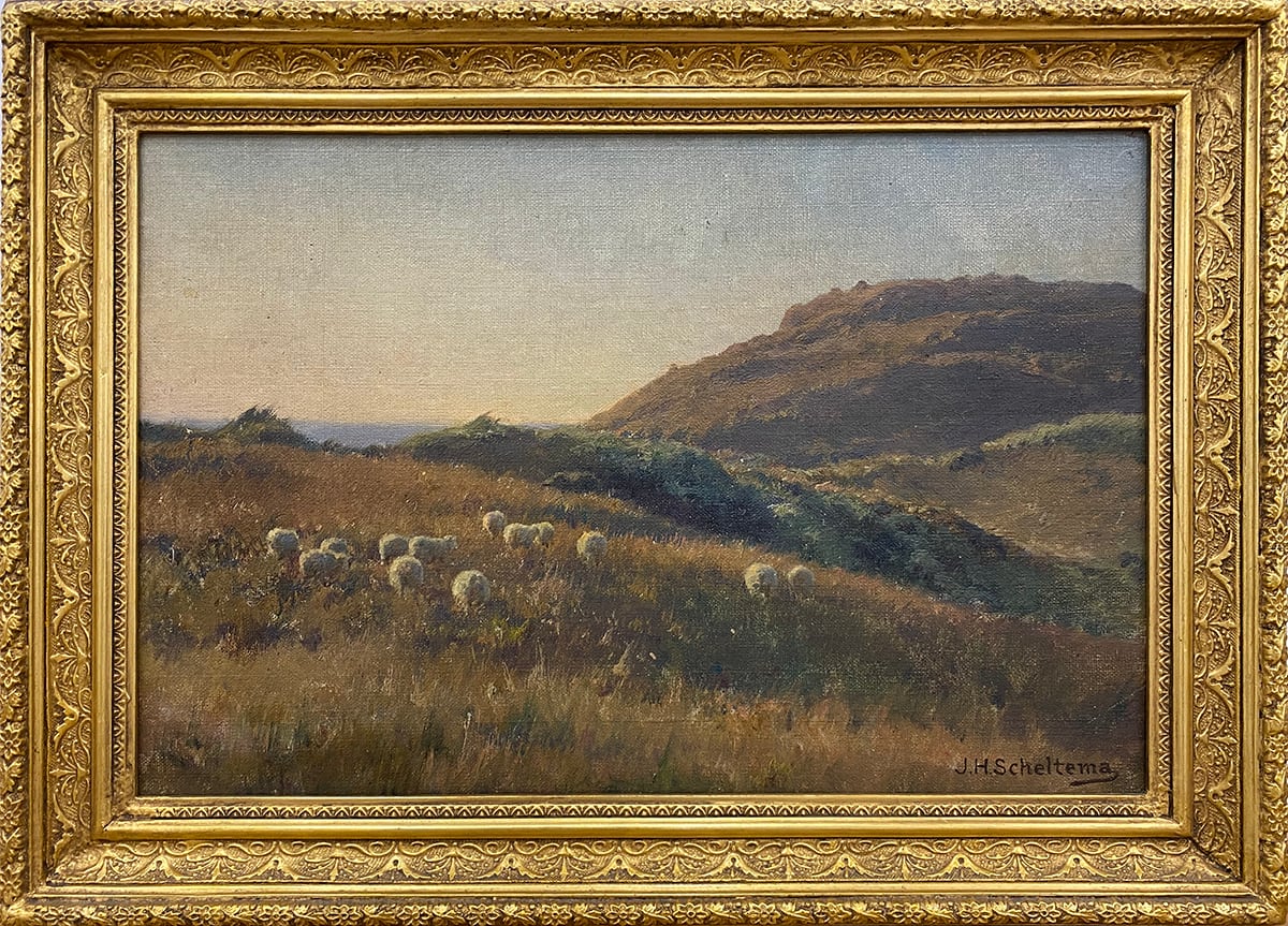 Jan Hendrik Scheltema, Sheep Grazing, circa 1900