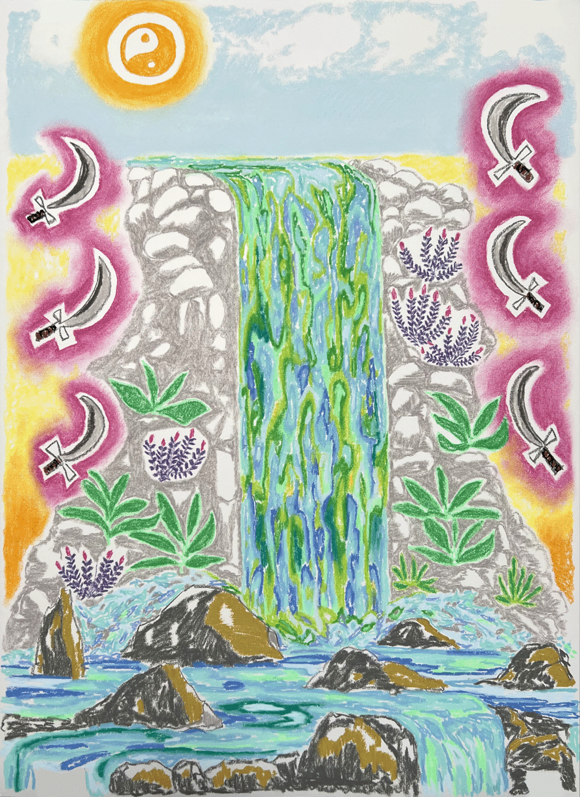 Dan Mitchell, Waterfall 1, 2021