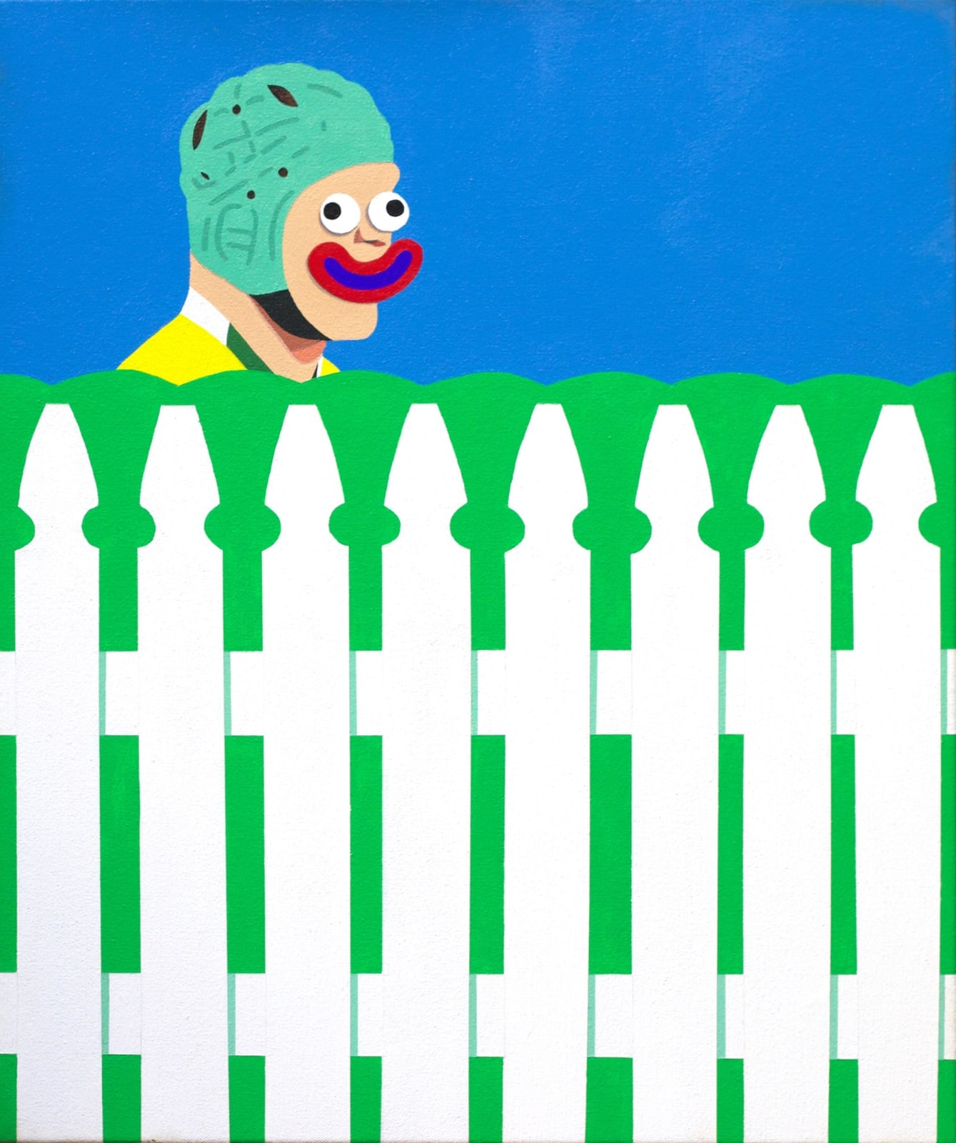 Alex Latham, Over the White Picket Fence II, 2018