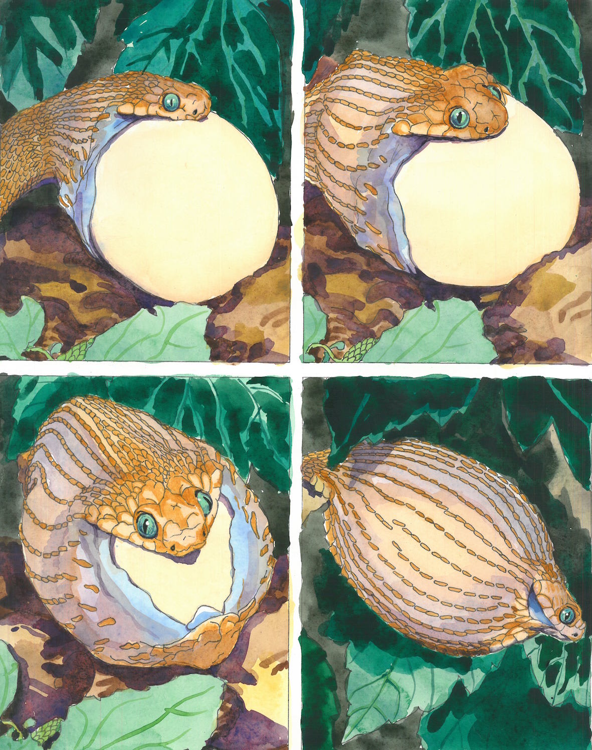 Kyra Henley, Swallowing an Egg, 2020