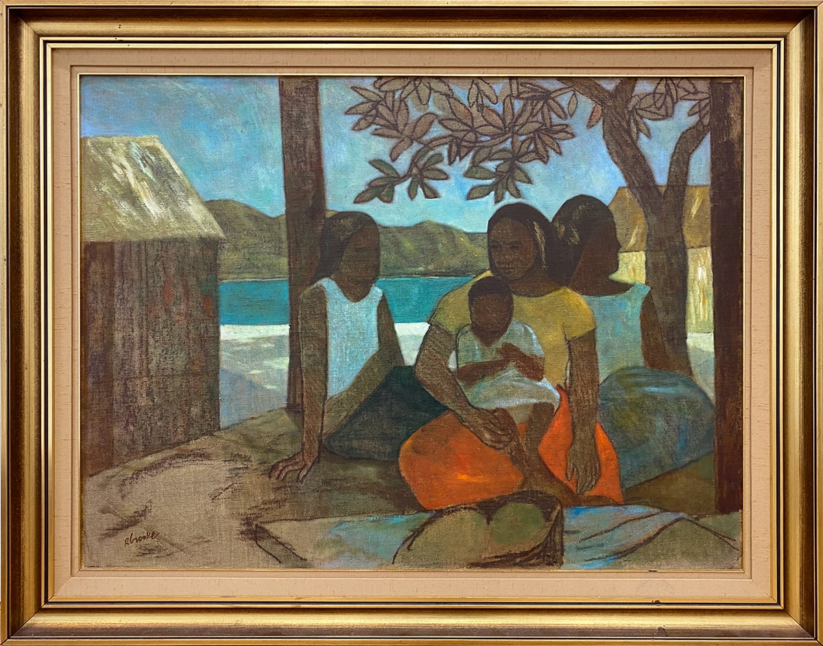 Ray Crooke, Island Group with Mother and Child