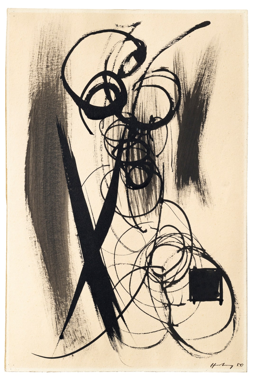 Hans Hartung, Sans titre, 1950