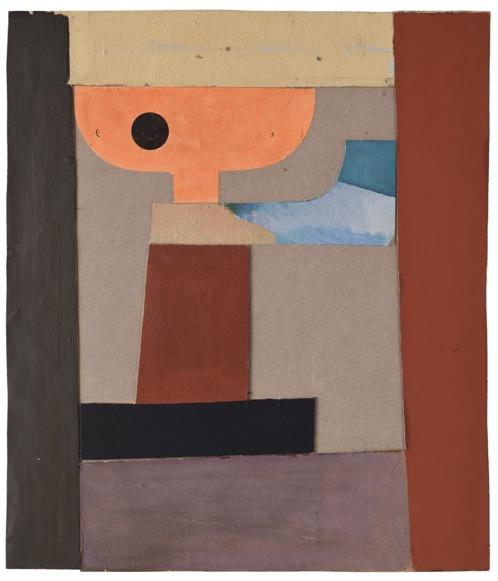 Jean Arp Collage huile, gouache, encre et collage de carton sur carton 34,5 x 29,5 cm