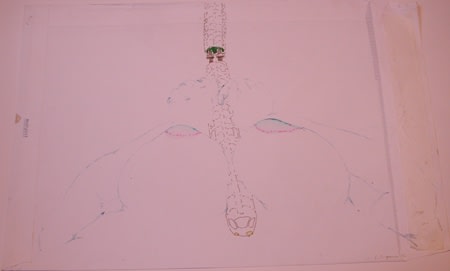 Sébastien Pignon Série des dessins-enveloppes crayon, feutre, aquarelle et encre sur papier 29,5 x 44,5 cm 13 7/8 by 13 in.