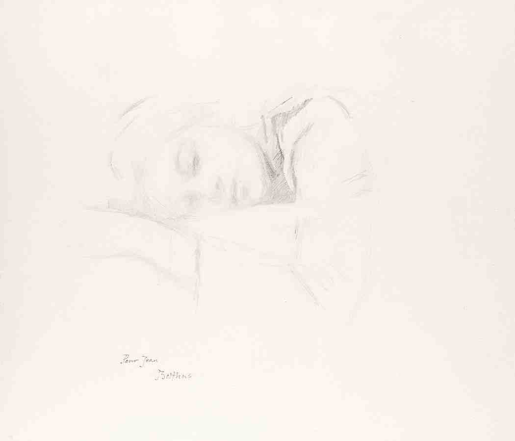 Klossowski De Rola, Dit Balthus Katia Crayon sur papier 63,7x 73 cm 23¾ x 27½ in.