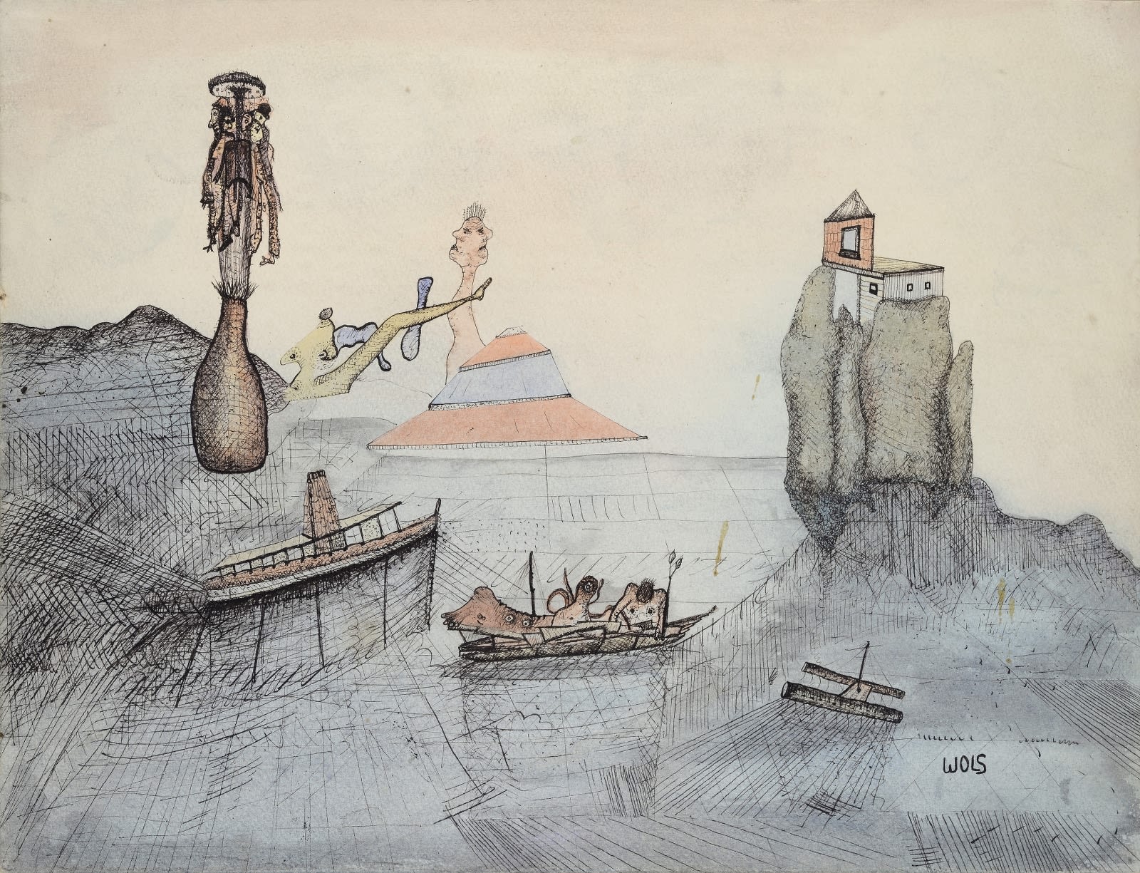 Wols, L'inaccessible rocher, 1940