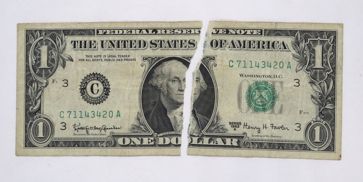 Gil Joseph Wolman Dollar séparé 6,6 x 15,6 cm