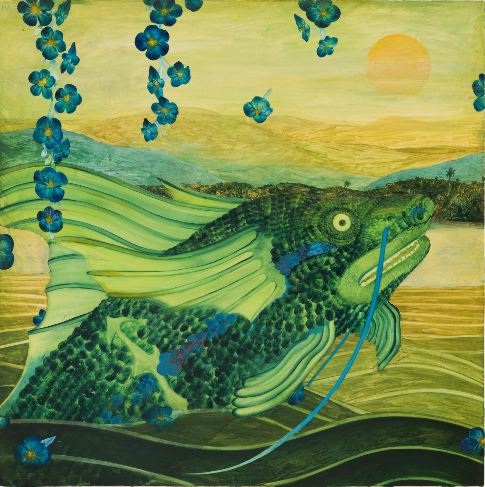 Bruno Novelli, Peixe e sol, 2024