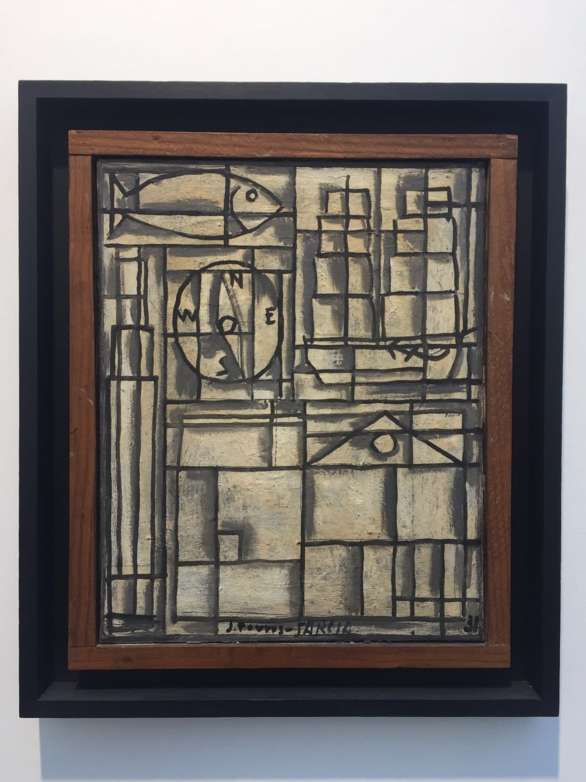 Joaquin Torres-Garcia Composition Constructiviste huile sur toile 41 x 33 cm 16 3/16 x 13 in.
