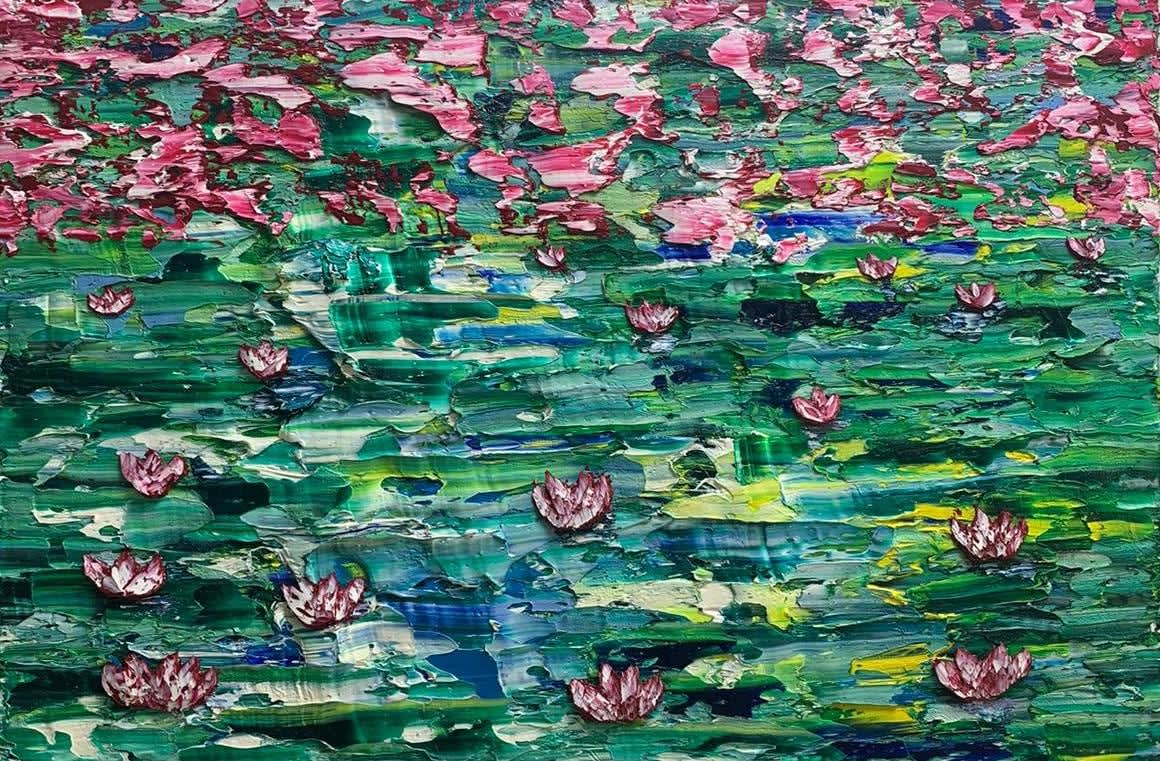 Aubrey Higgin, Lilies at Sunrise, 2020