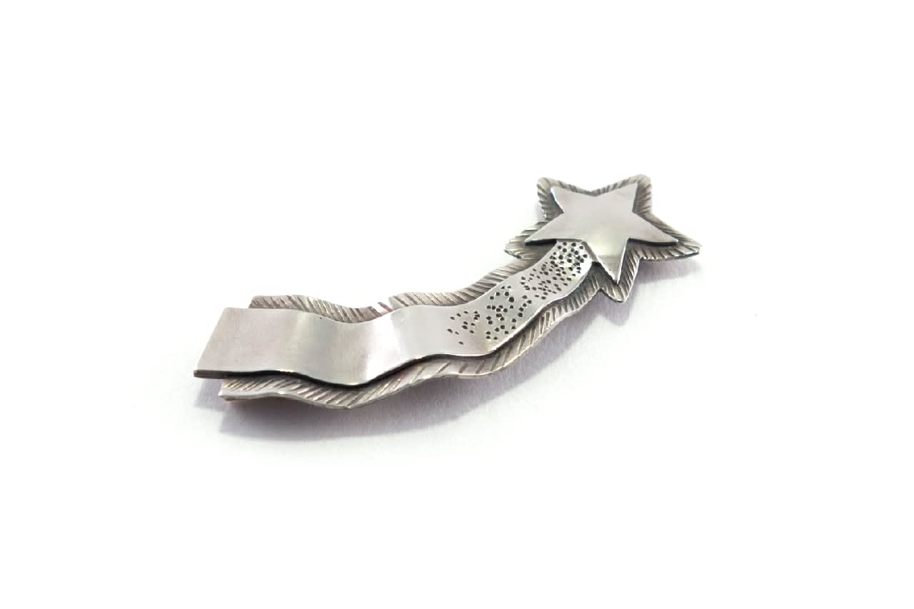Cornelius Jakob Van Dop, Brooch - Nickel Shooting Star, 2024