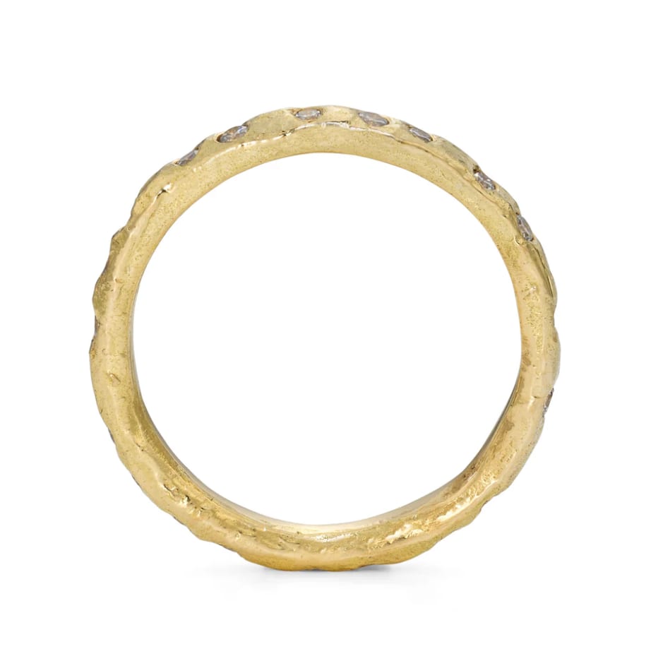 Emily Nixon, Crest Peppered Rock Ring, 2025