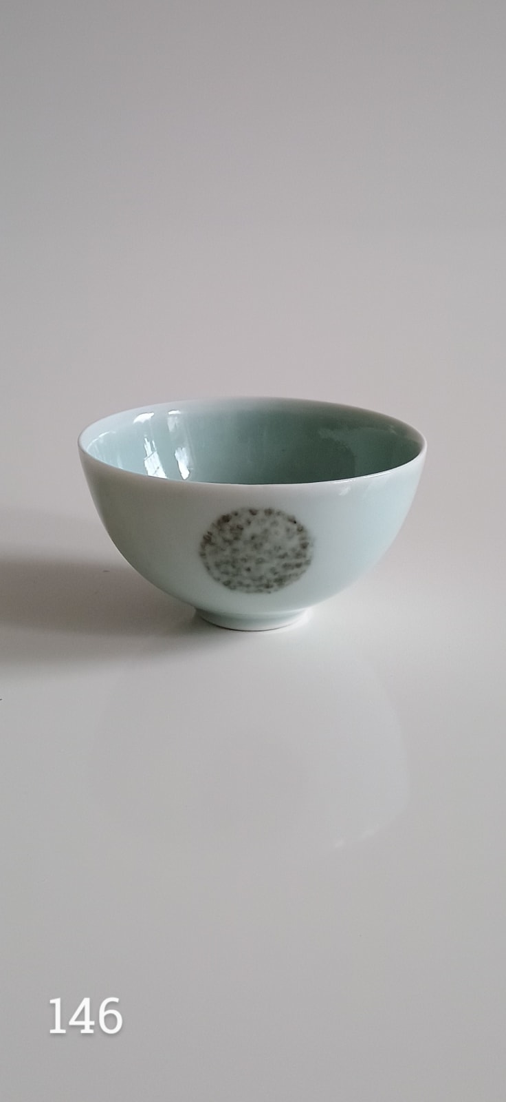 Chris Keenan, Celadon Bowl with Tenmoku Decoration (146), 2025