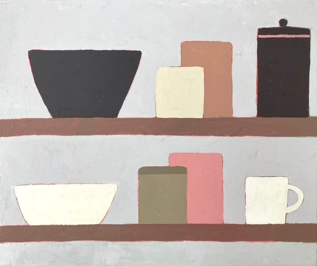 Sophie Harding, Shelves at the Leach Pottery, 2025