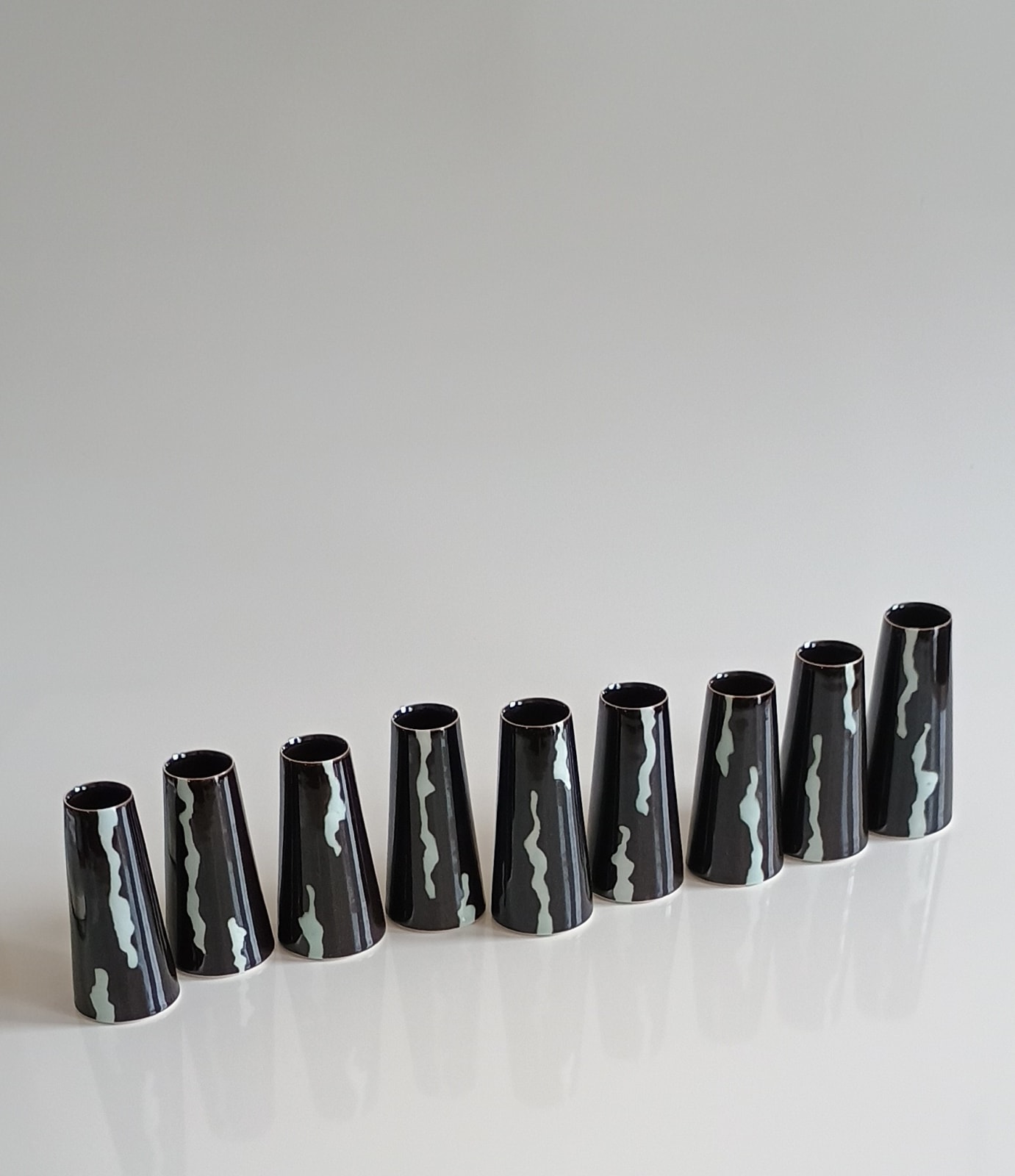 Chris Keenan, Monochrome ''Mites & 'Tites' Bud Pot (82), 2025