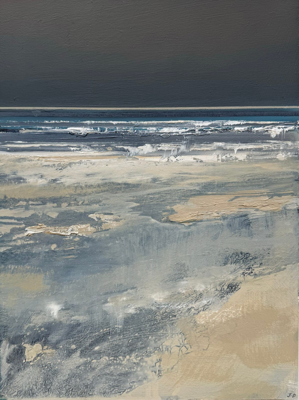 Jack Davis, Hazy Dusk at Porthmeor Beach, 2025