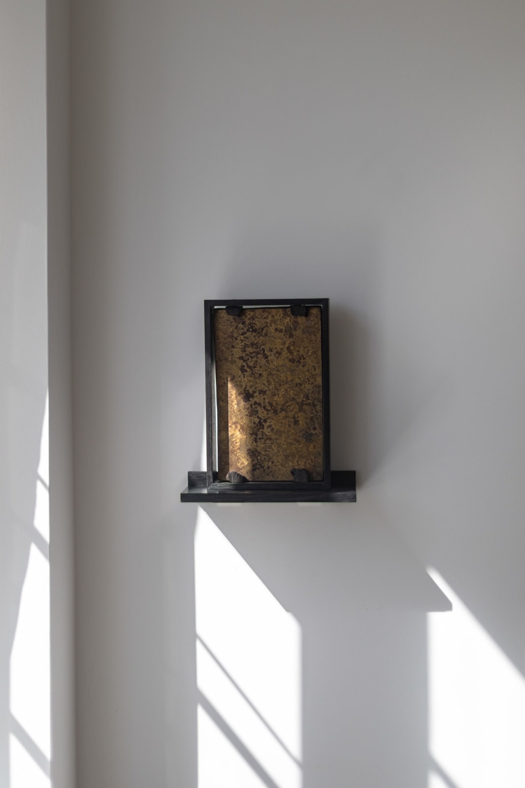 Chloé Rosetta Bell, Fossilised Wood + Brass Panel