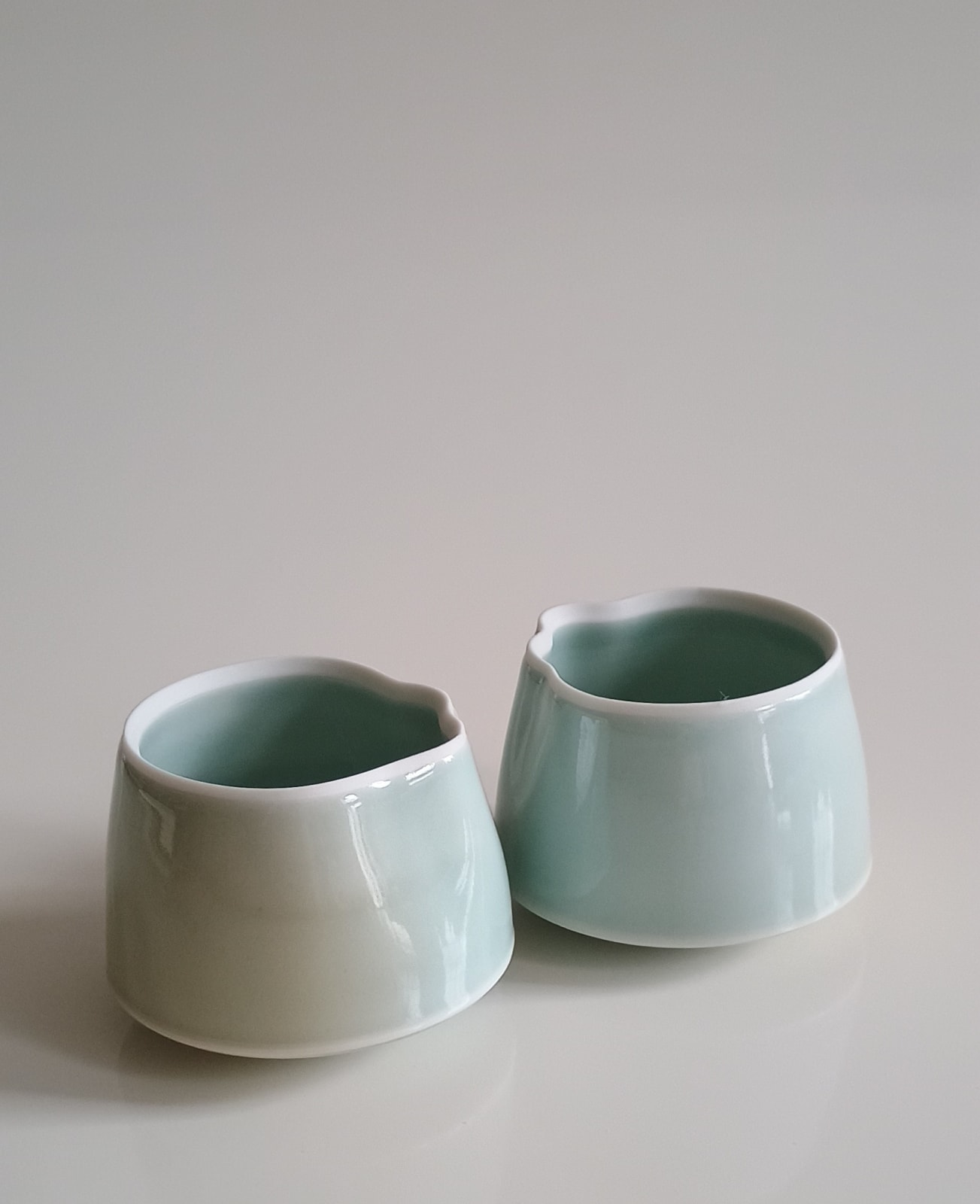 Chris Keenan, Celadon 'Cloud' Cups, 2025