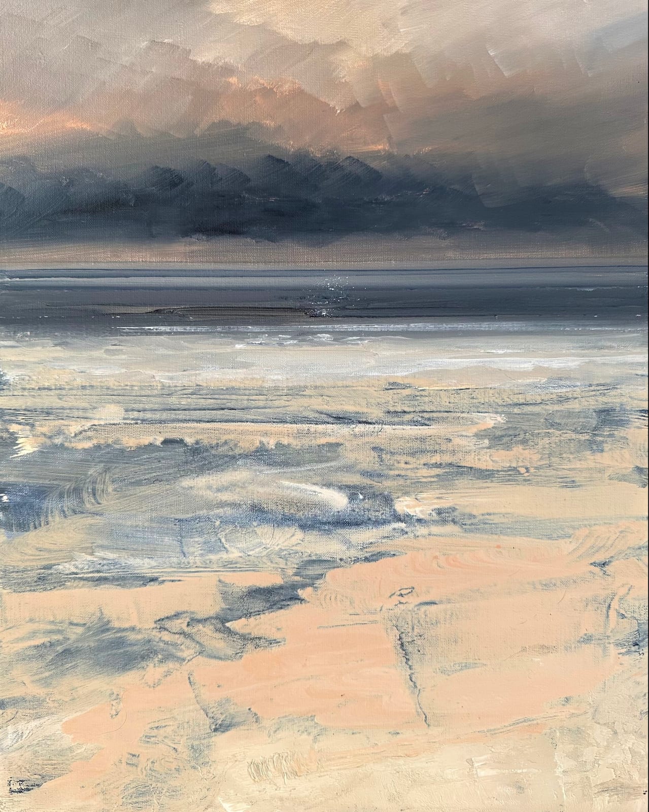 Jack Davis, Defiant Dusk at Porthmeor Beach, 2025