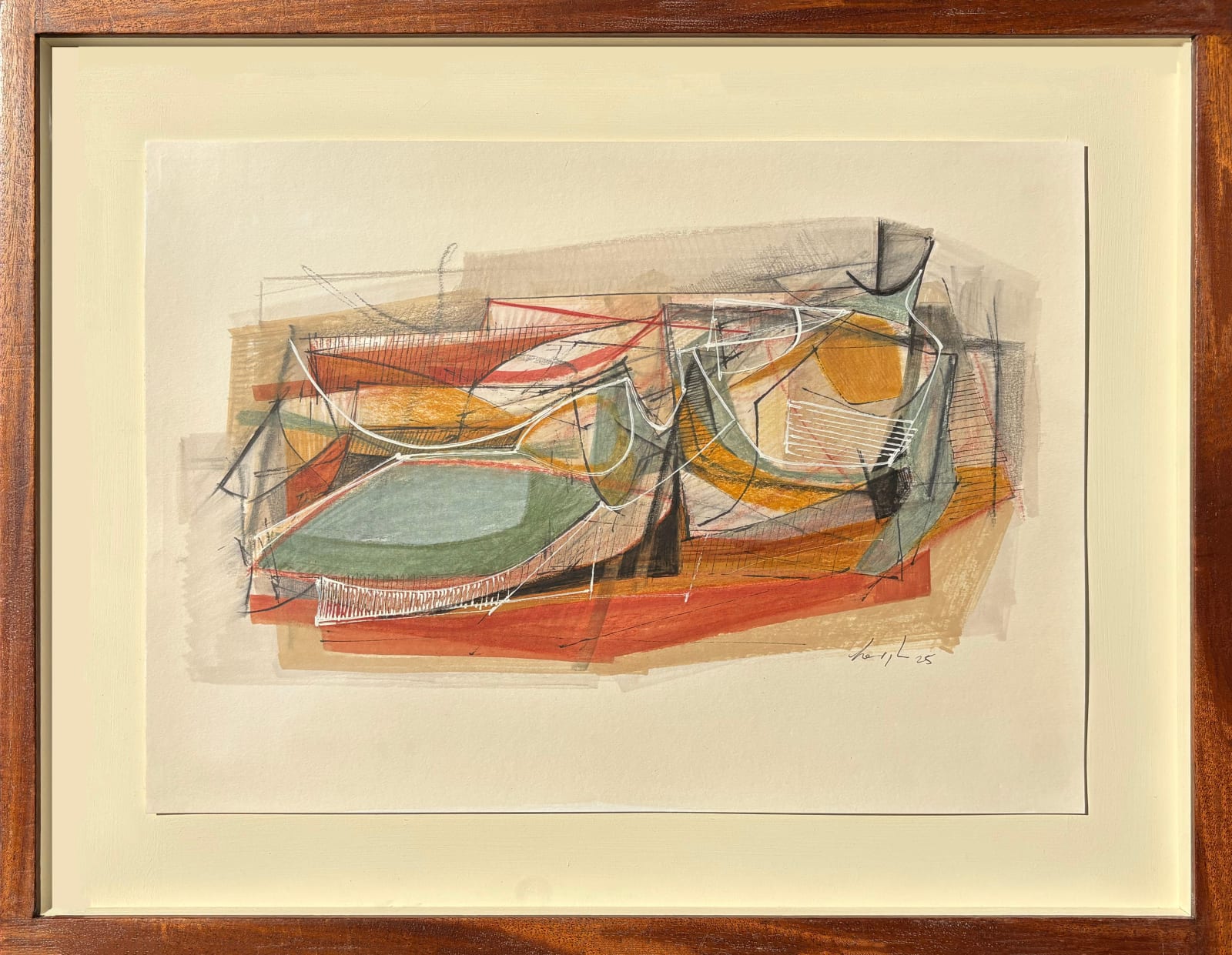 Leigh Davis, Reclining Figure on Chair with Red Blanket, 2025