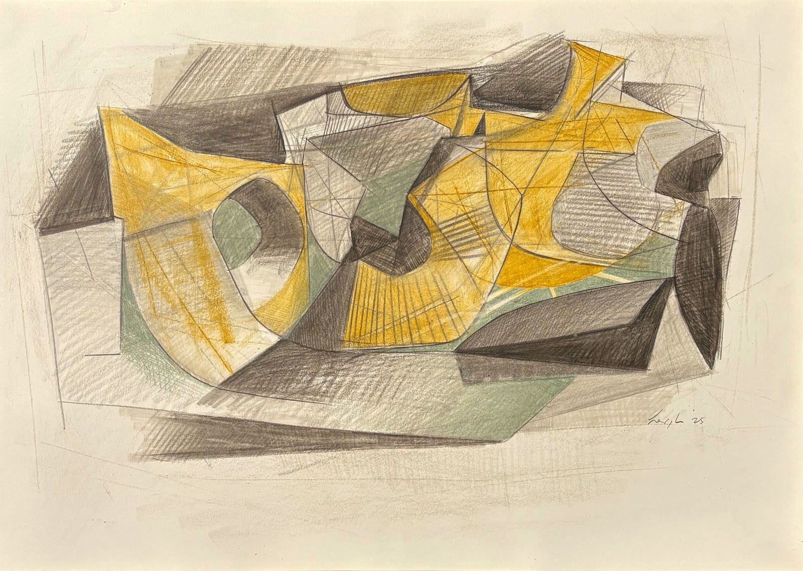 Leigh Davis, Figure in Stone, 2025