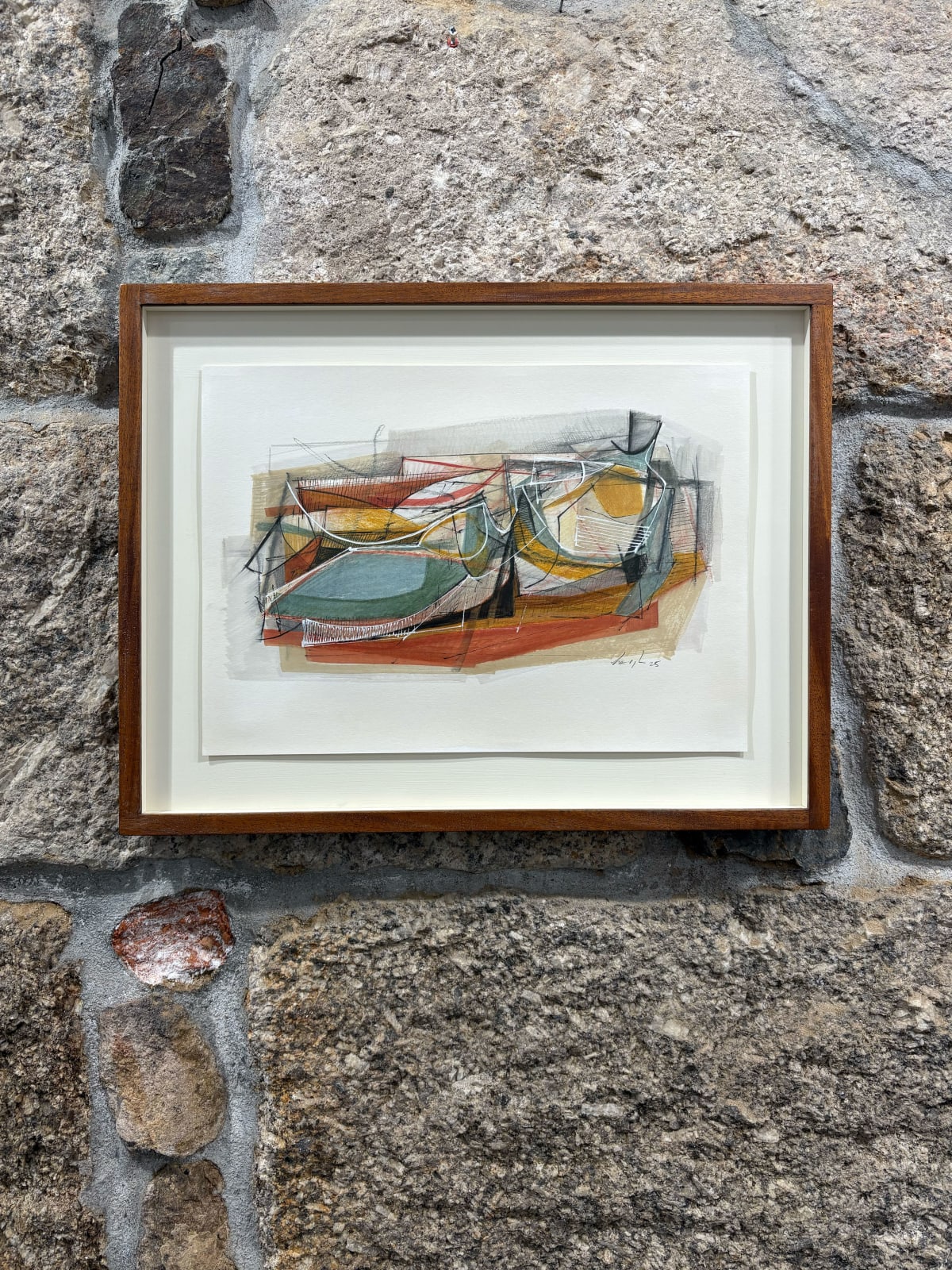 Leigh Davis, Reclining Figure on Chair with Red Blanket, 2025