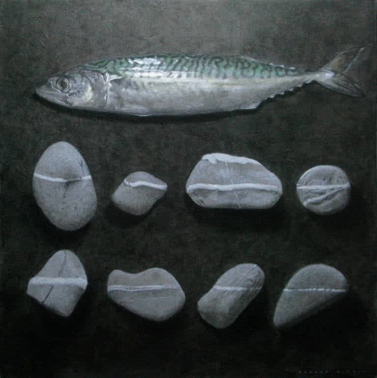 Robert Pittam, Mackerel and Pebbles, 2025