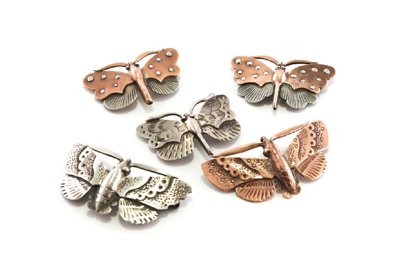 Cornelius Jakob Van Dop, Moths and Butterfly Brooches