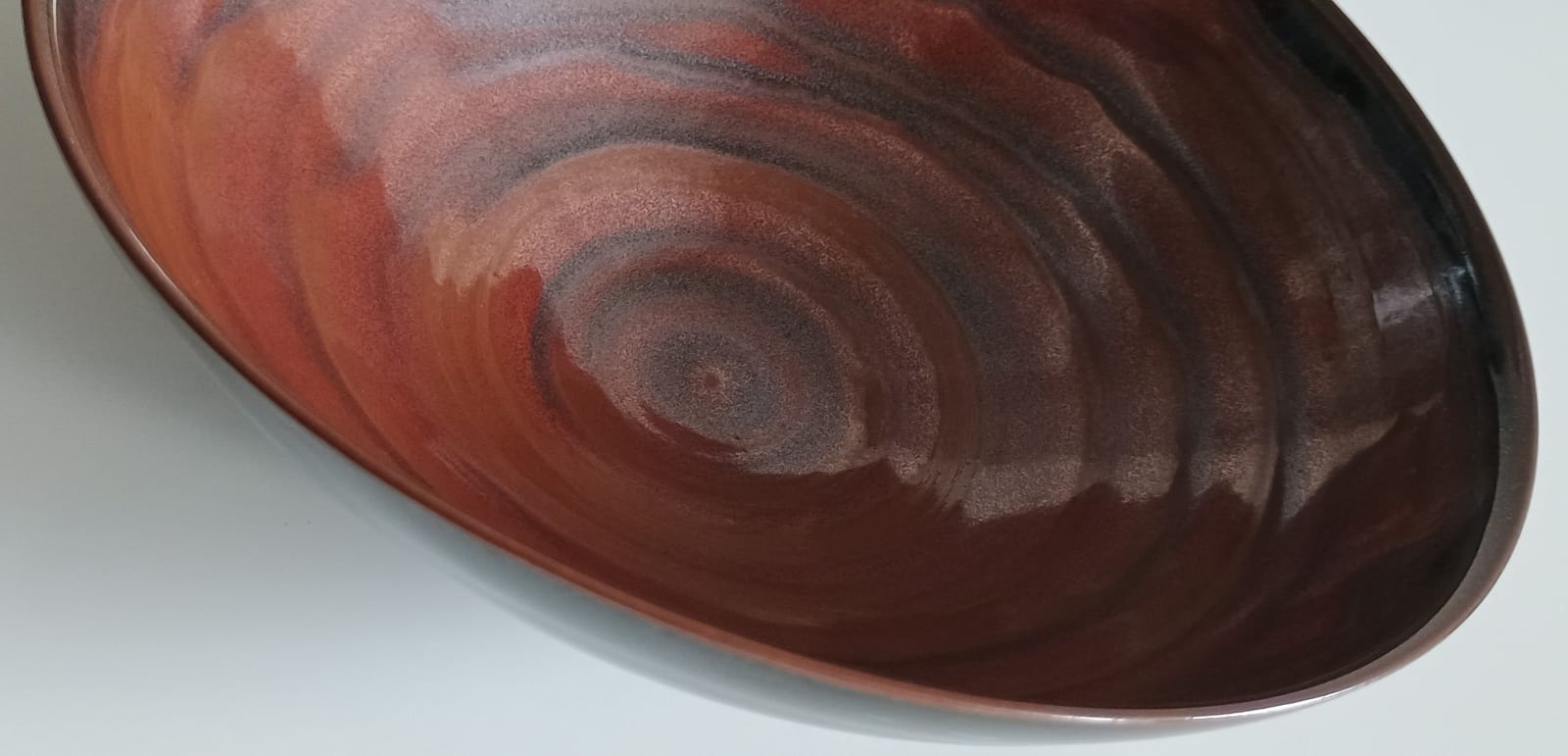 Chris Keenan, Tenmoku Bowl with Red Interior, 2025