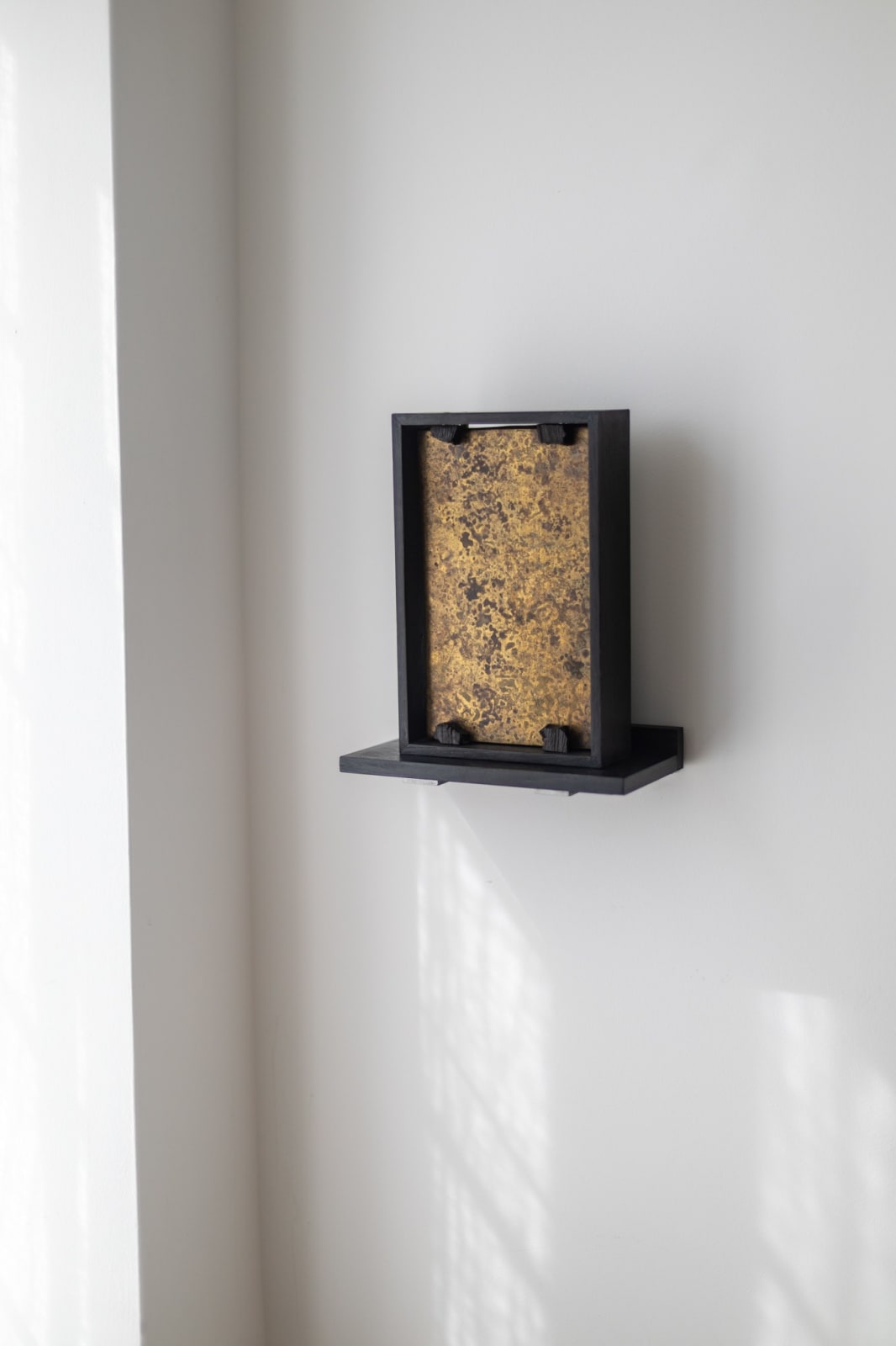 Chloé Rosetta Bell, Fossilised Wood + Brass Panel