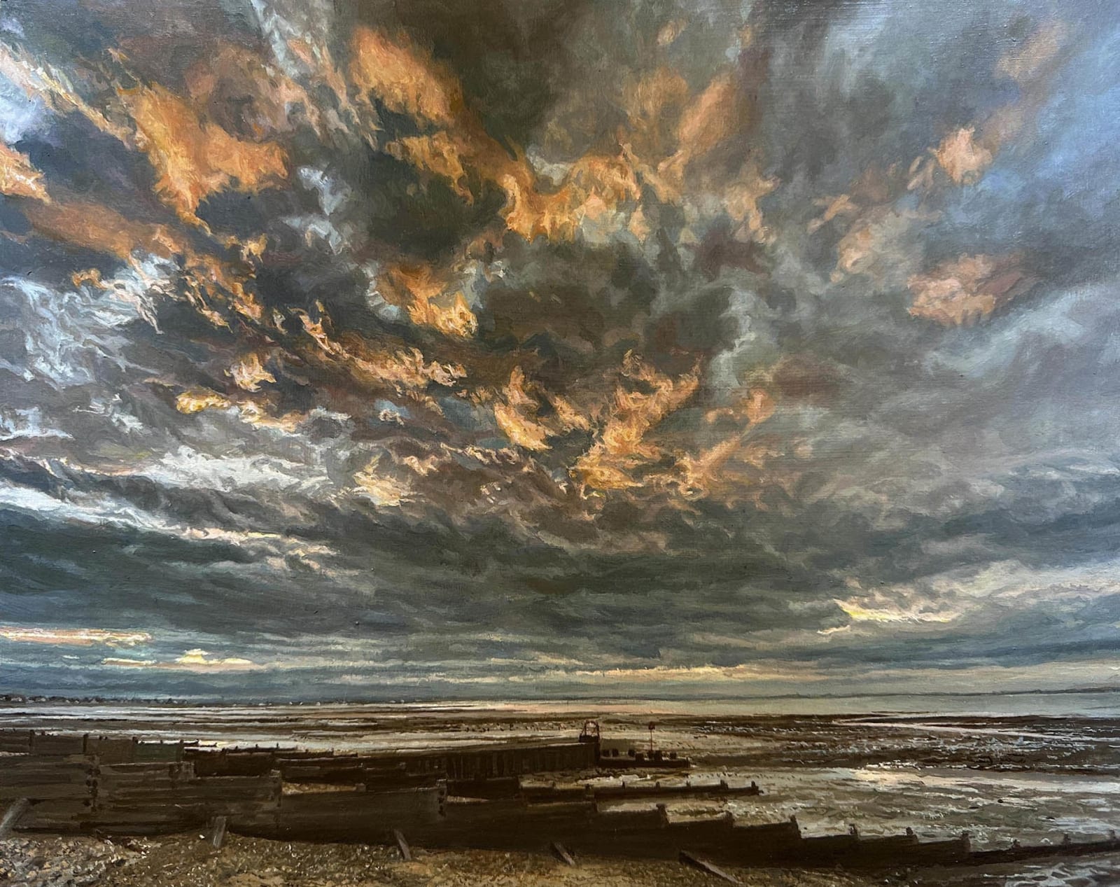 Sarah Spencer, Whitstable Evening Seascape