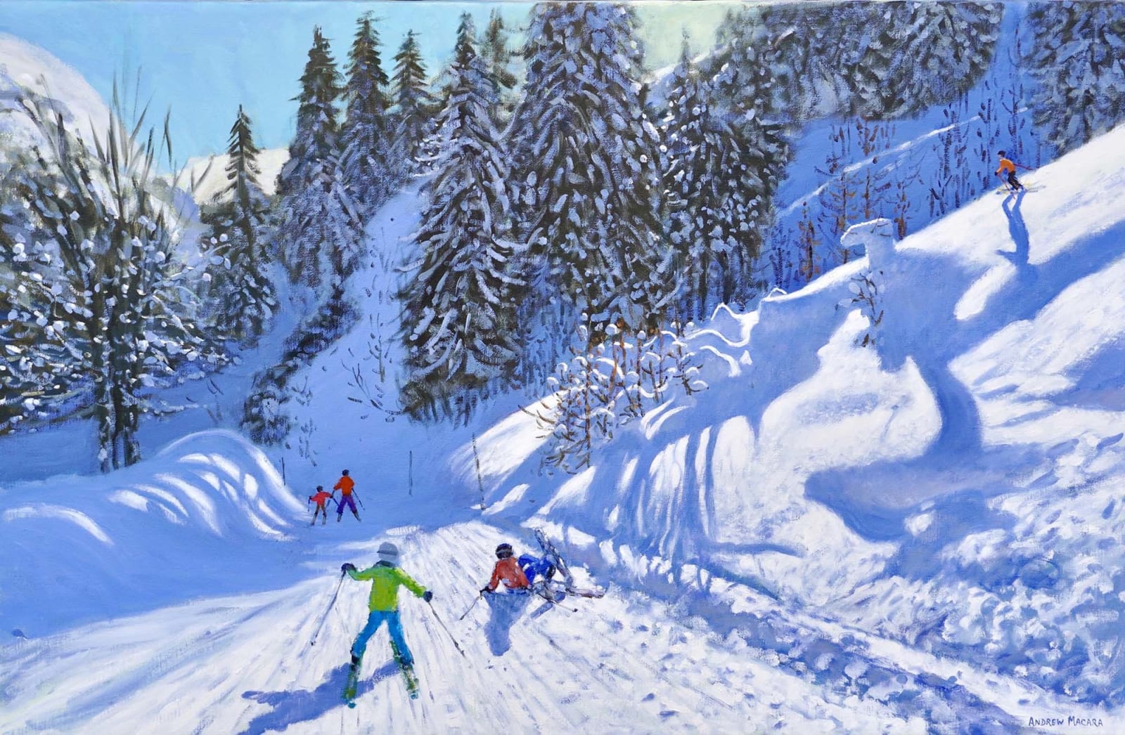 Andrew Macara, Skiing Down the Piste, Tignes, France