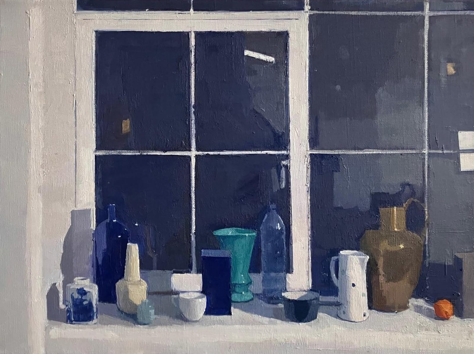 Jason Line, Studio Window at Night