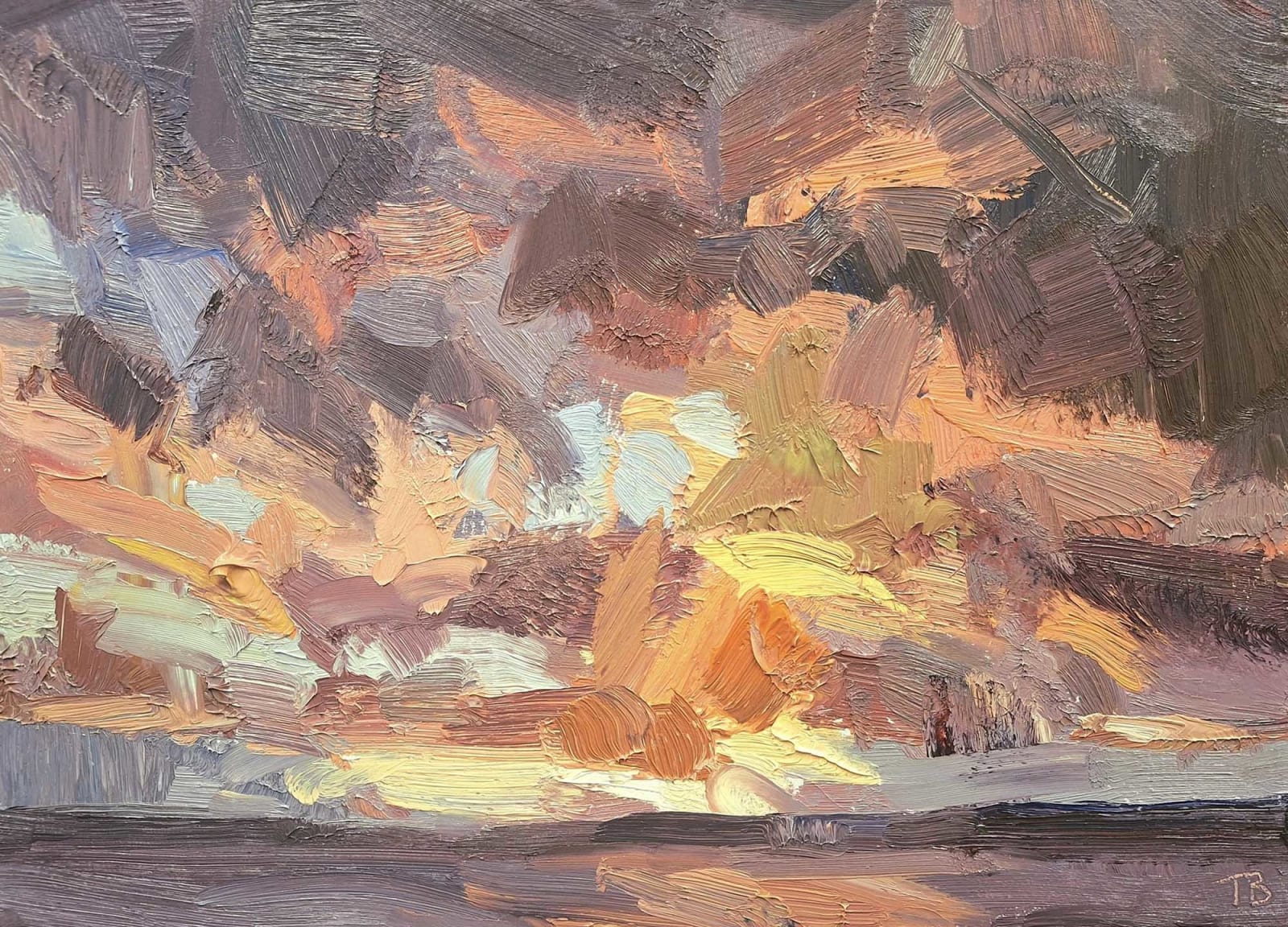Tim Benson, January Sky, 16.45