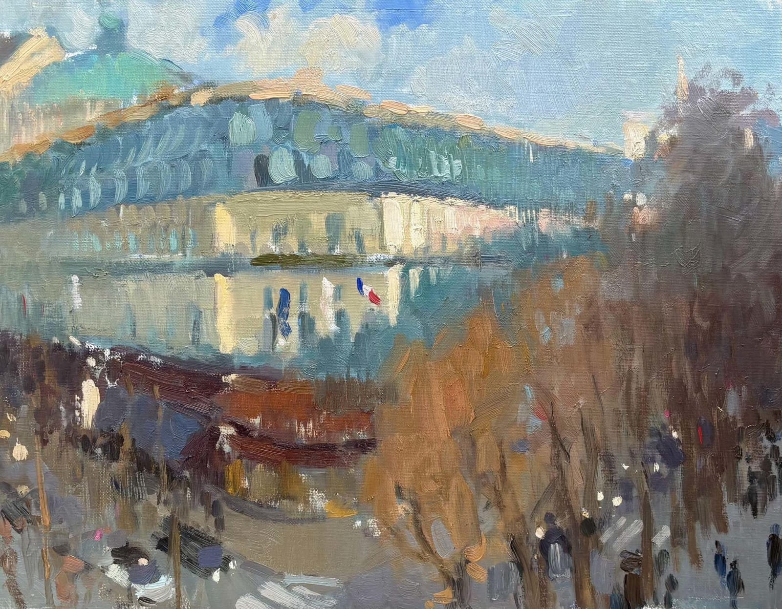 Julia Hawkins, Boulevard des Capucines, Winter Sun