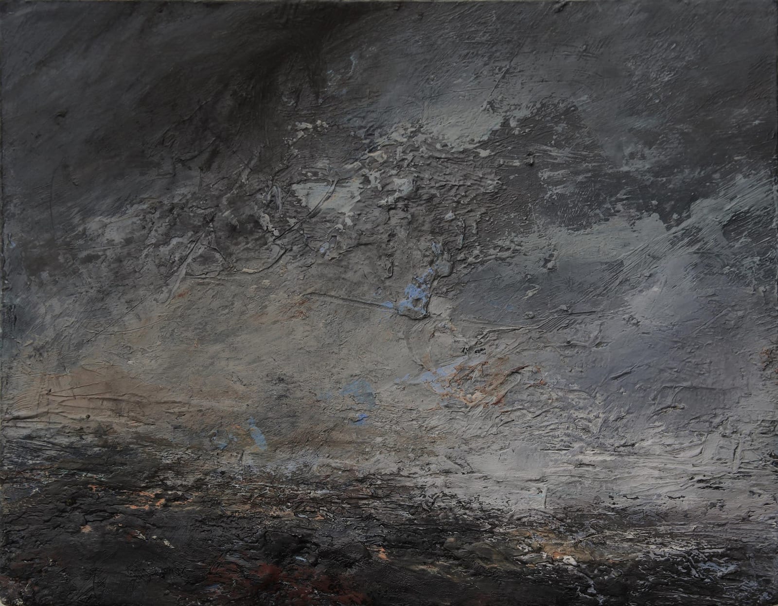 Janette Kerr, Late Afternoon, Brindister - Rain in the Air