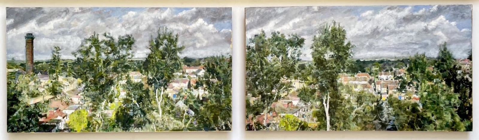 Roger Cromwell, Suburbia, View from a Train